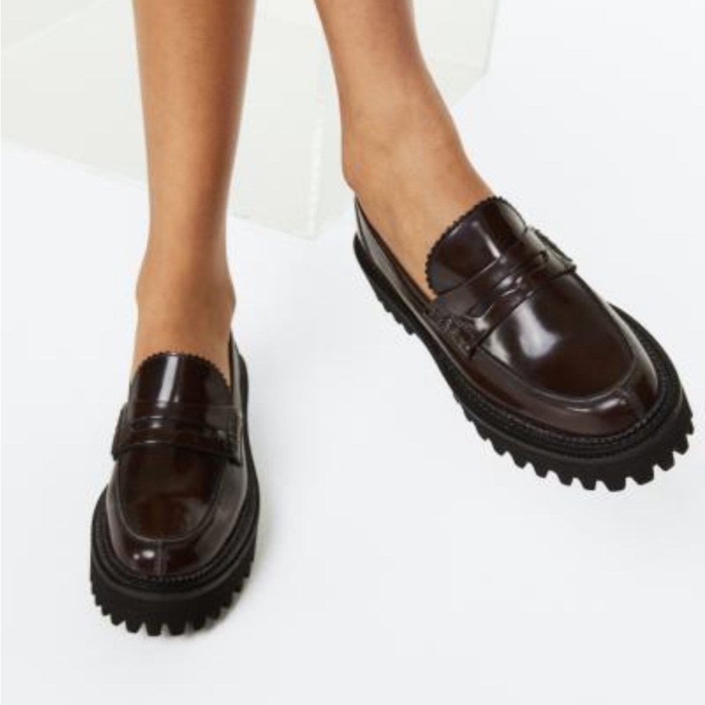 Never Worn H&M Premium Selection Genuine Leather Loafers | US Women Size 7